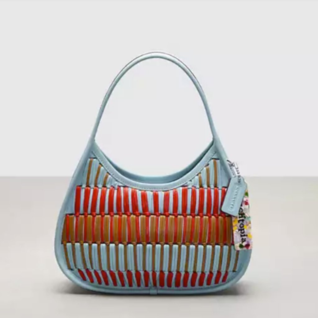 Coachtopia Ergo Bag In Basket-Weave Upcrafted Leather Nwt